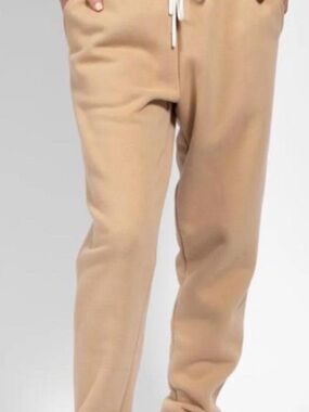 Active USA Men's Beige Drawstring Joggers